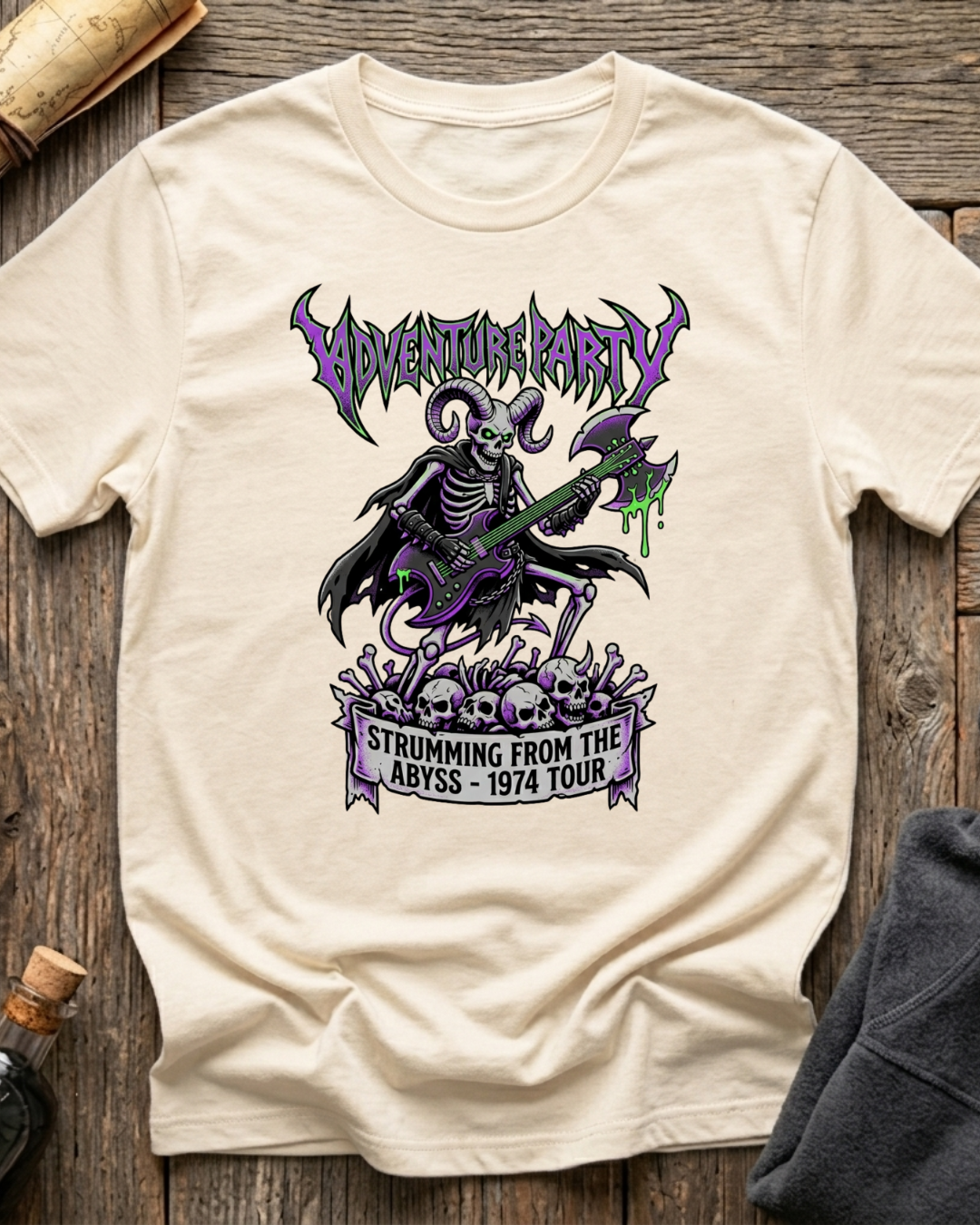 Adventuring Party - Strumming from the Abyss T-Shirt