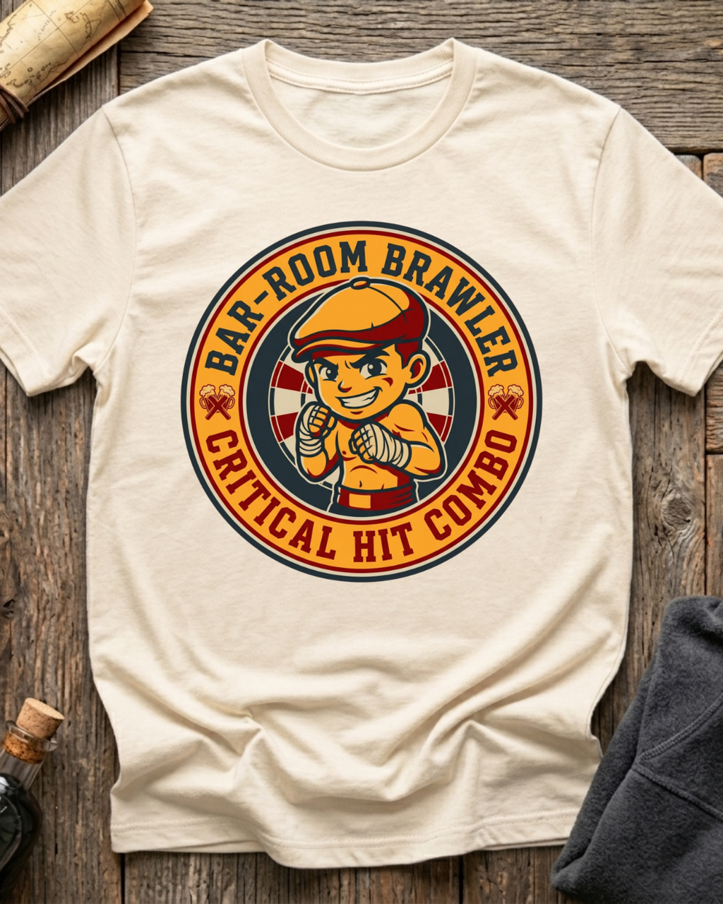 Bar-Room Brawler: Critical Hit Combo T-Shirt