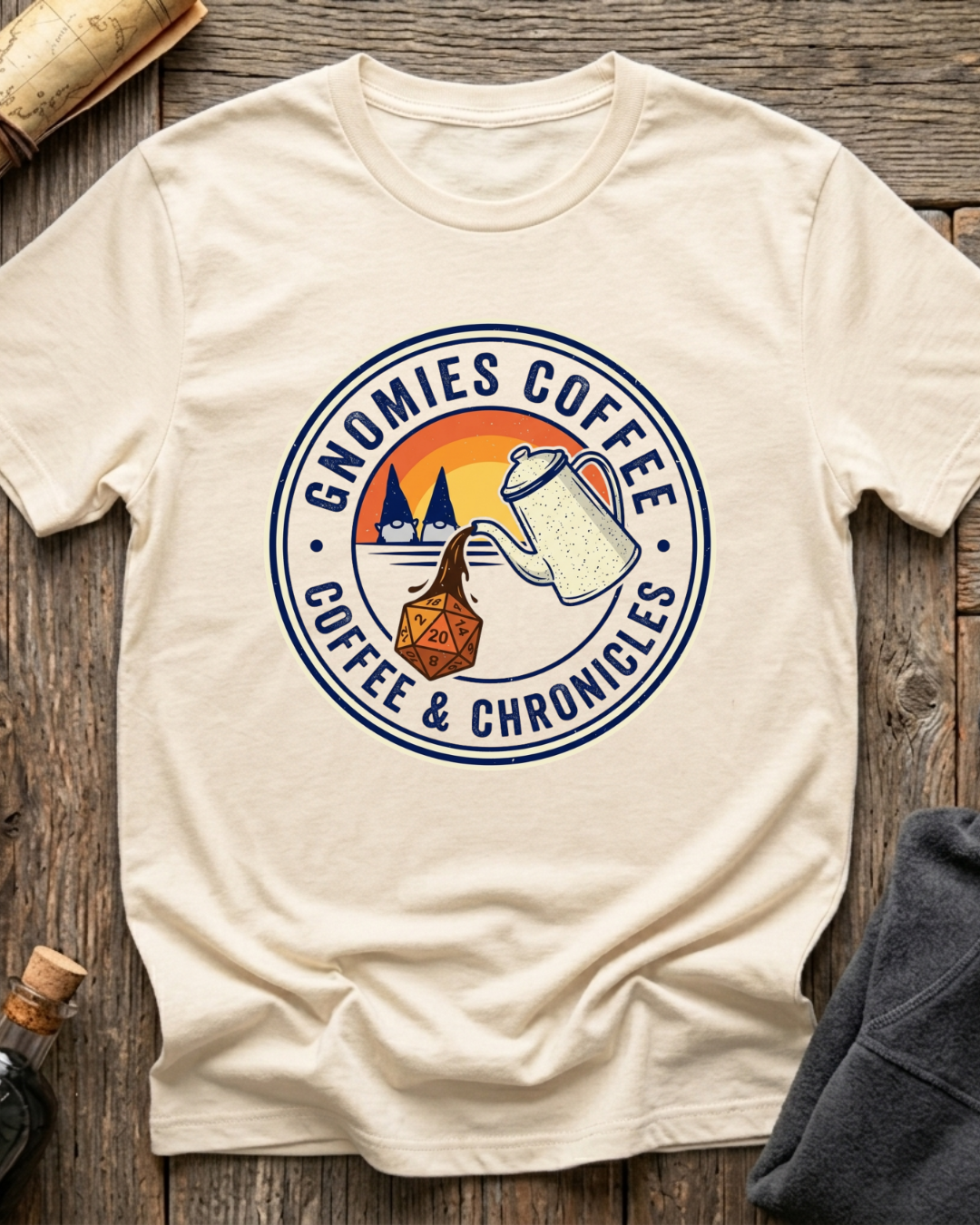 Gnomies Coffee & Chronicles T-Shirt