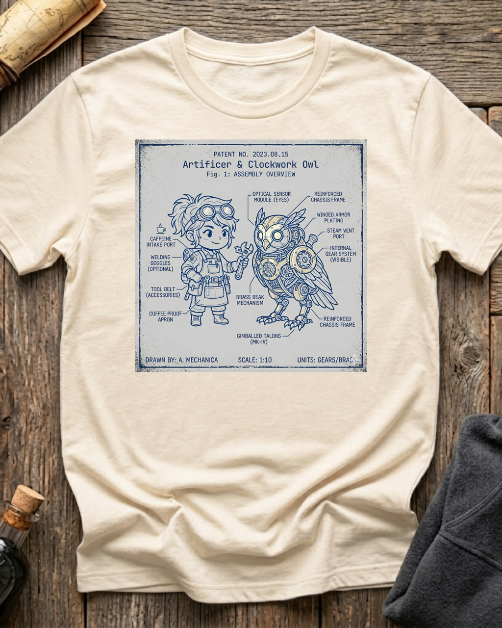 Artificer & Clockwork Owl T-Shirt