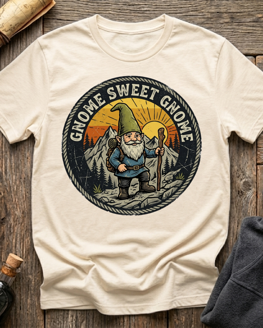 Hiking Gnome Sweet Gnome T-Shirt