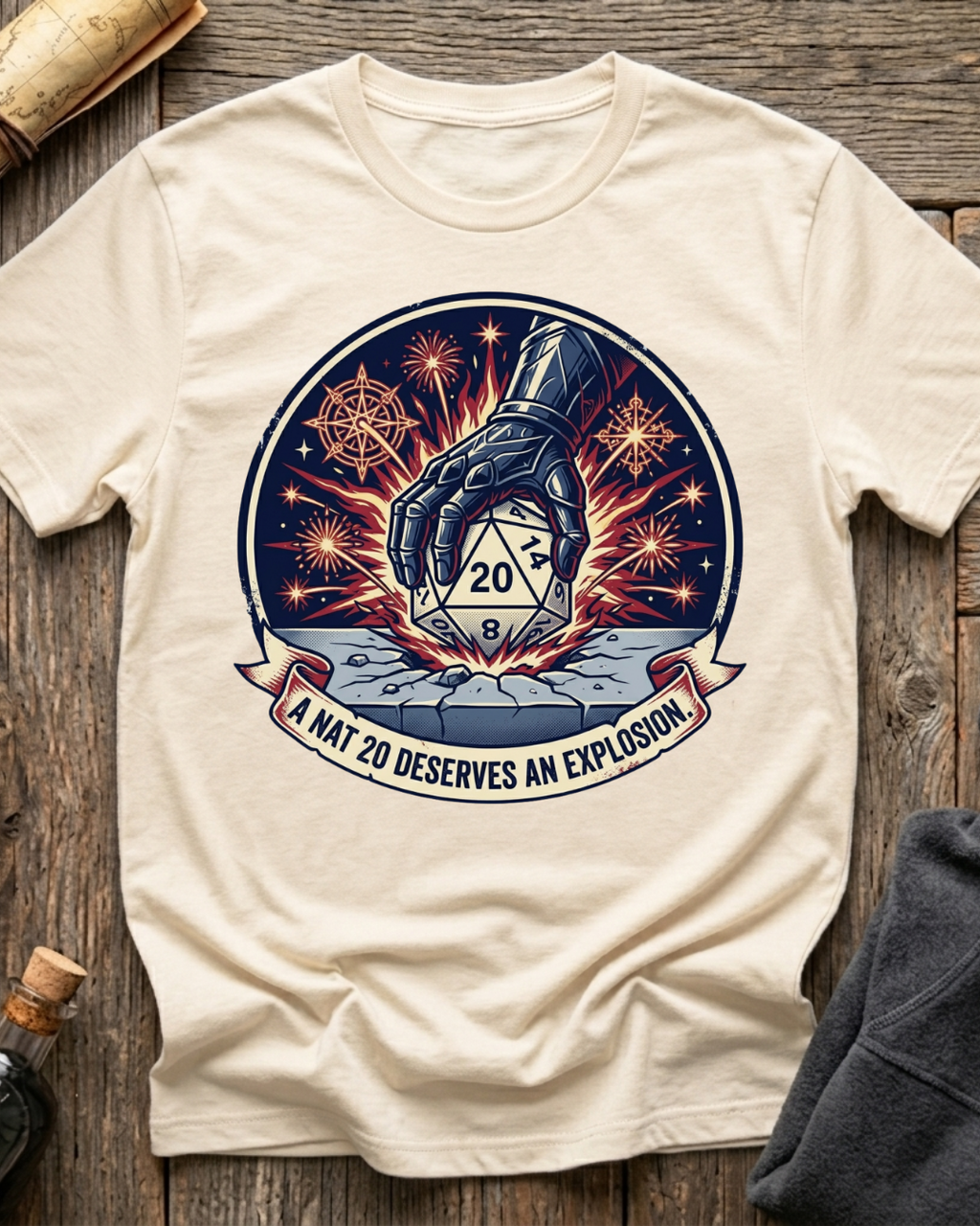 A Nat 20 Deserves An Explosion T-Shirt