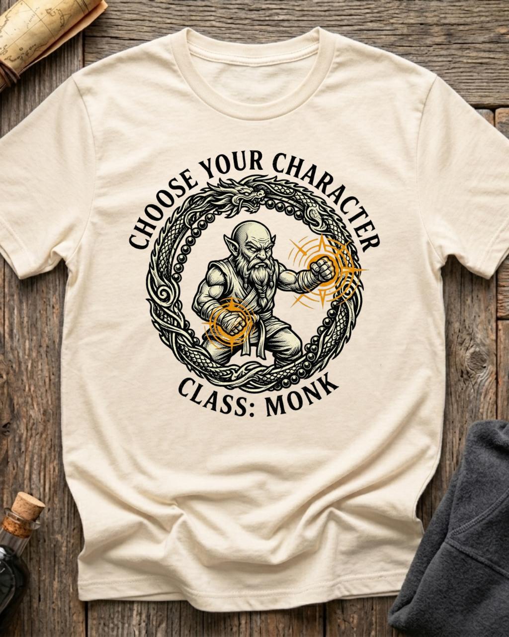 Choose Your Character Class: Monk T-Shirt