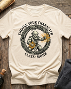 Choose Your Character Class: Monk T-Shirt