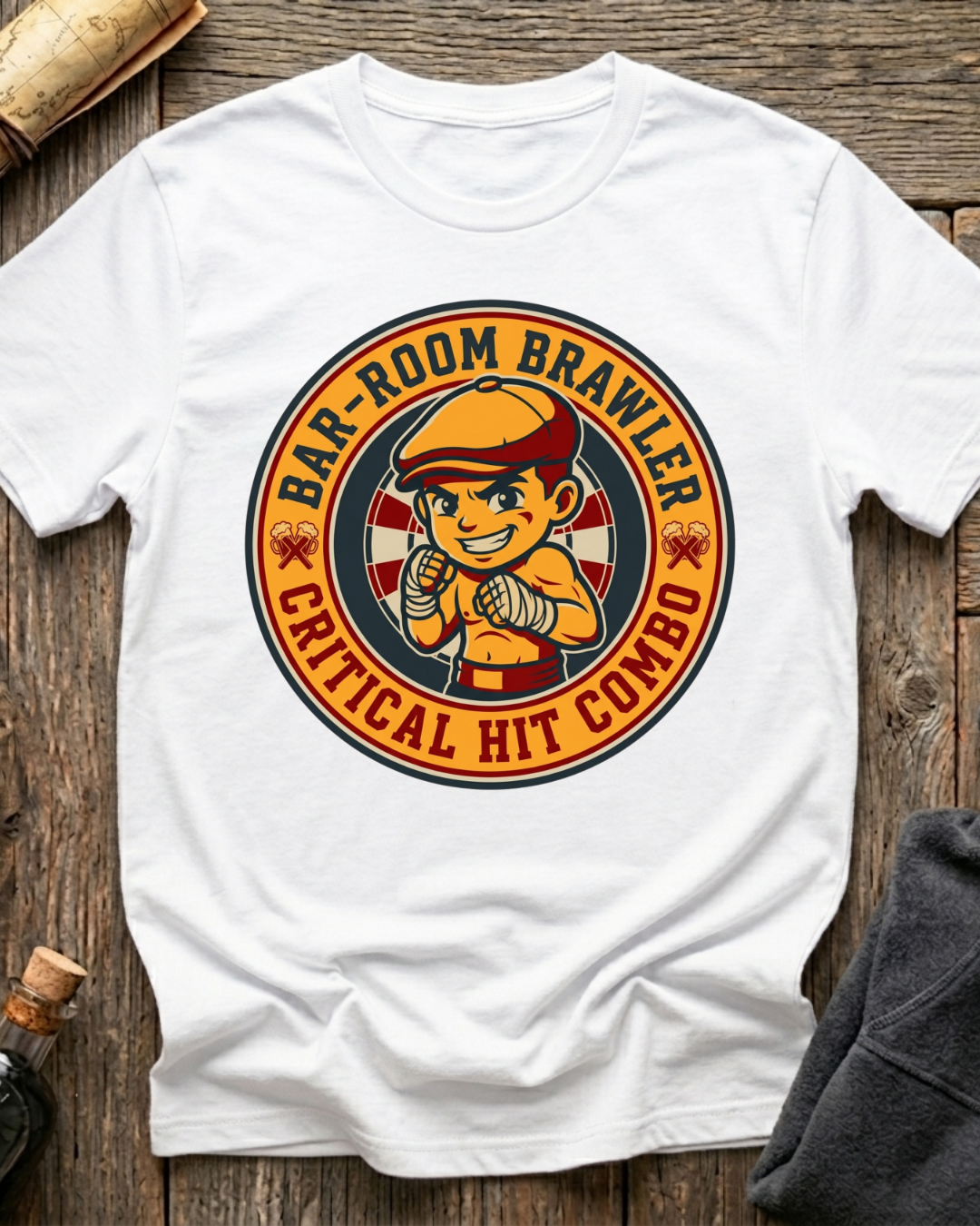 Bar-Room Brawler: Critical Hit Combo T-Shirt