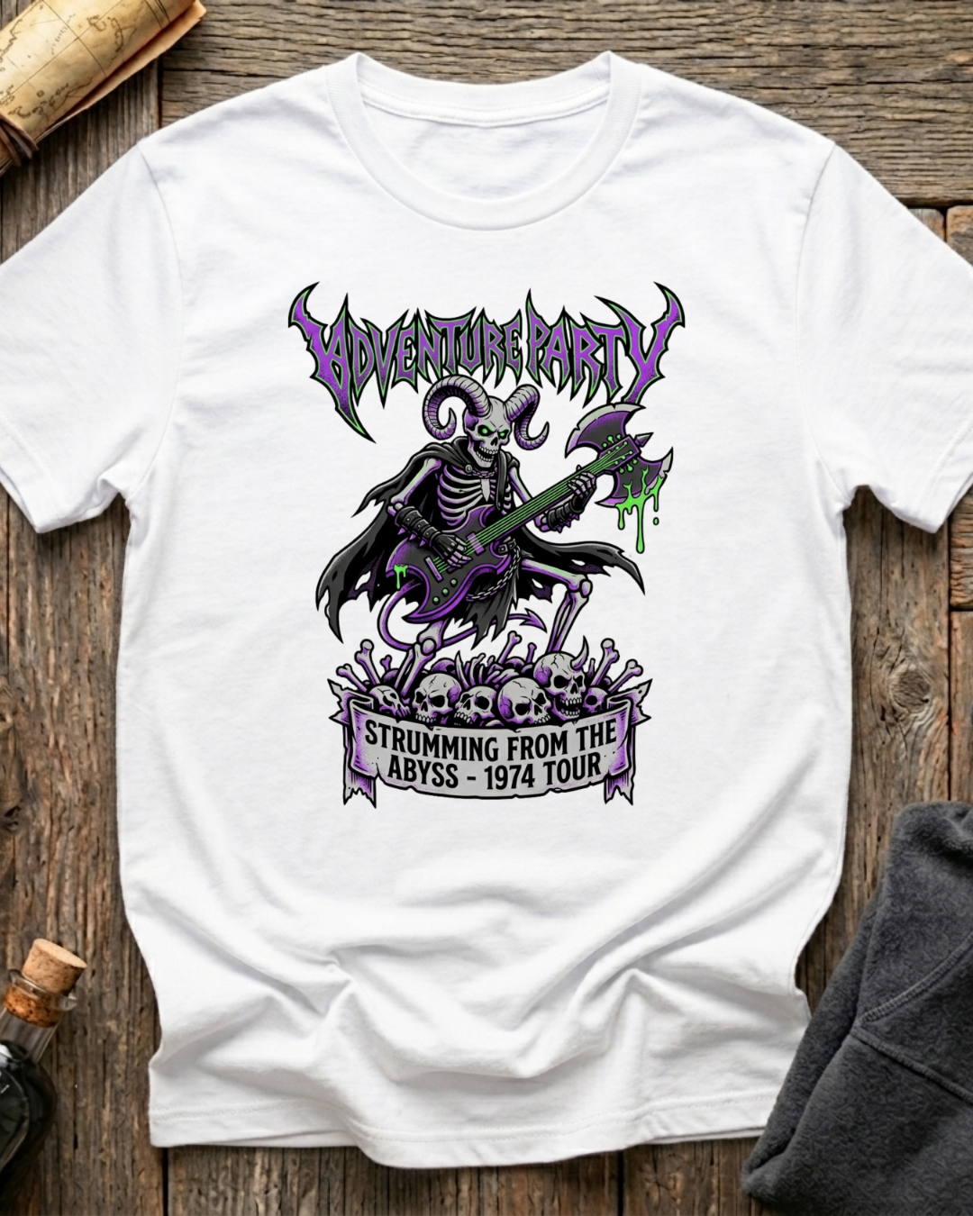 Adventuring Party - Strumming from the Abyss T-Shirt