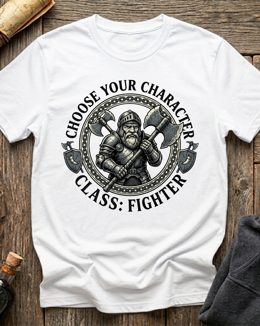 Choose Your Character Class: Fighter T-Shirt