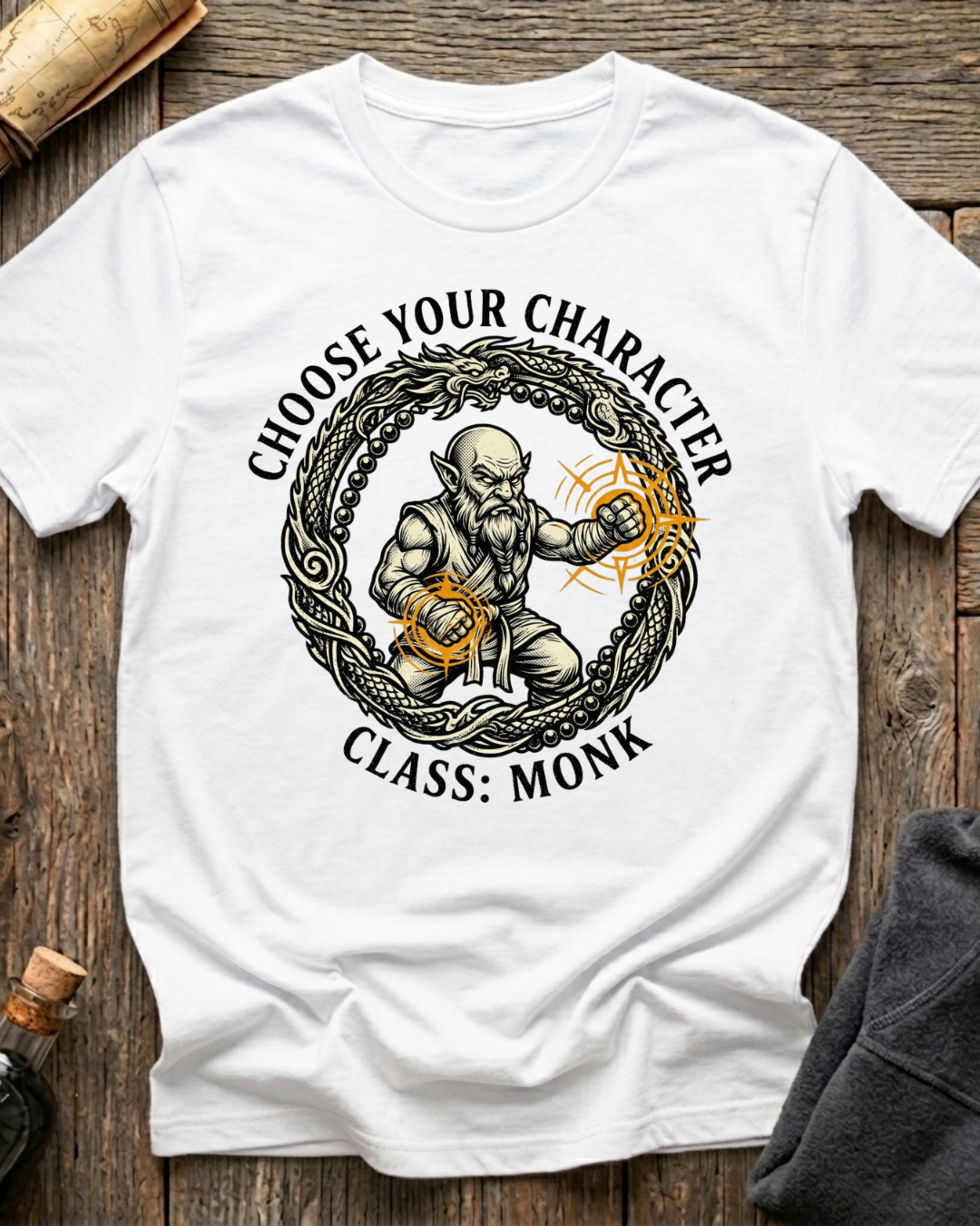 Choose Your Character Class: Monk T-Shirt
