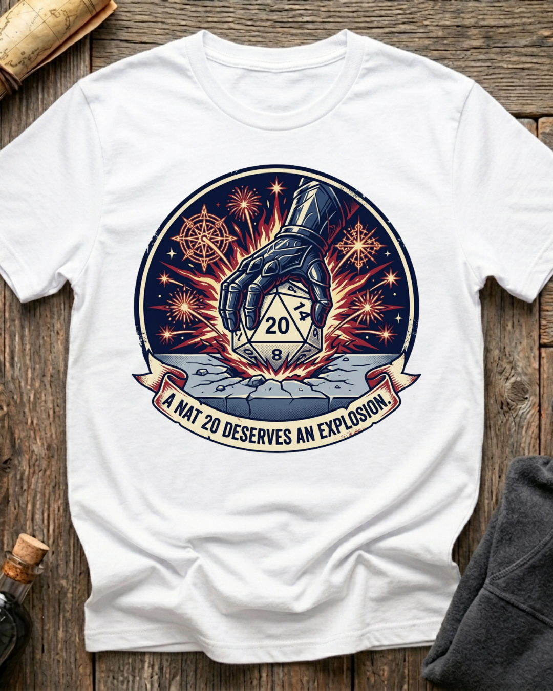 A Nat 20 Deserves An Explosion T-Shirt