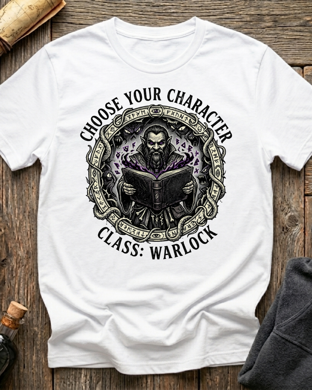 Choose Your Character Class: Warlock T-Shirt
