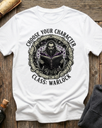 Choose Your Character Class: Warlock T-Shirt