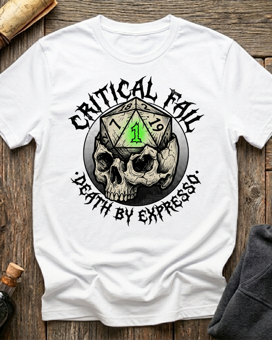 Critical Fail - Death by Espresso T-Shirt