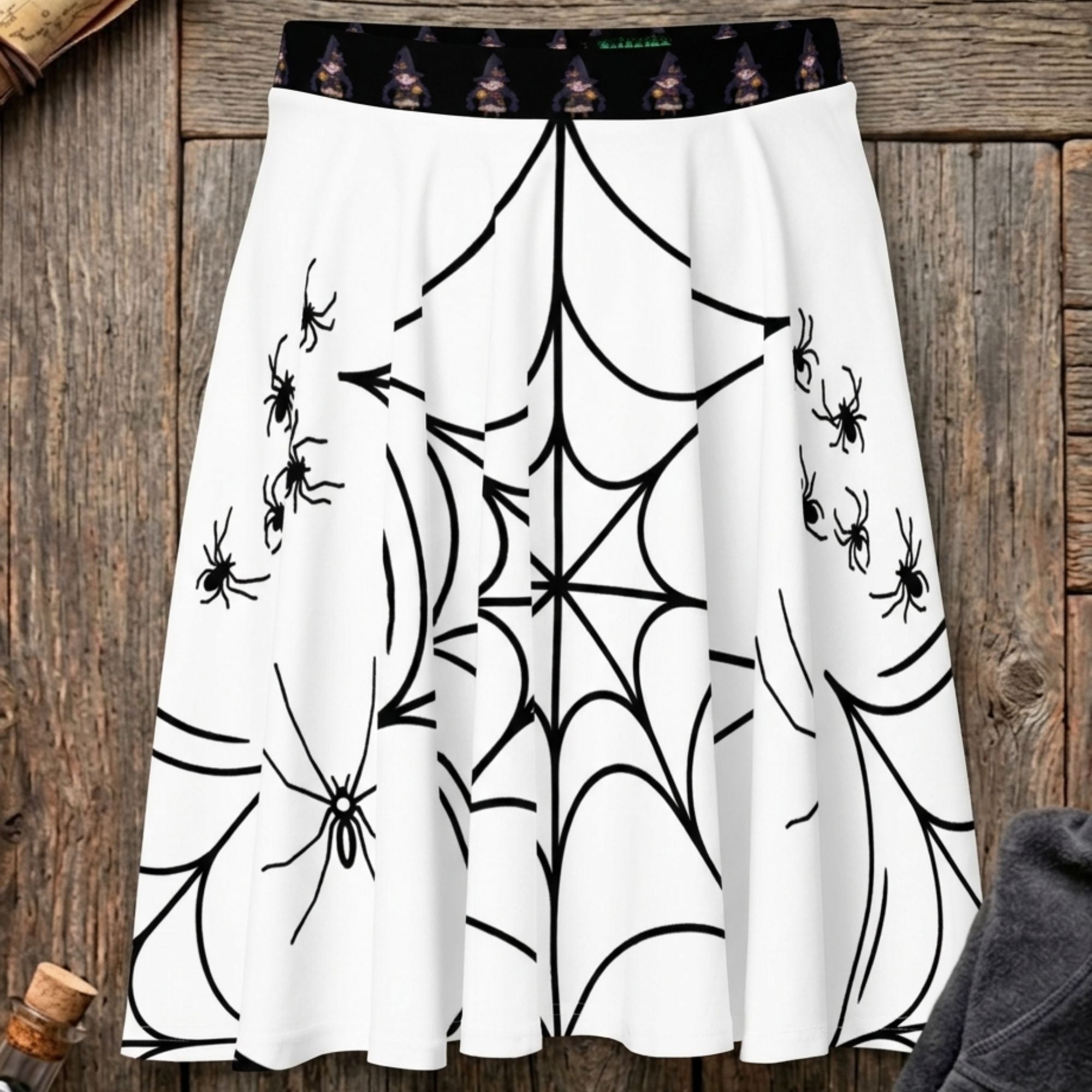 Sprockets White Spiderweb Skirt