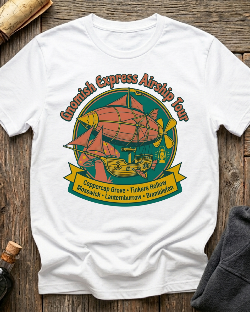 Gnomish Express Airship Tour T-Shirt
