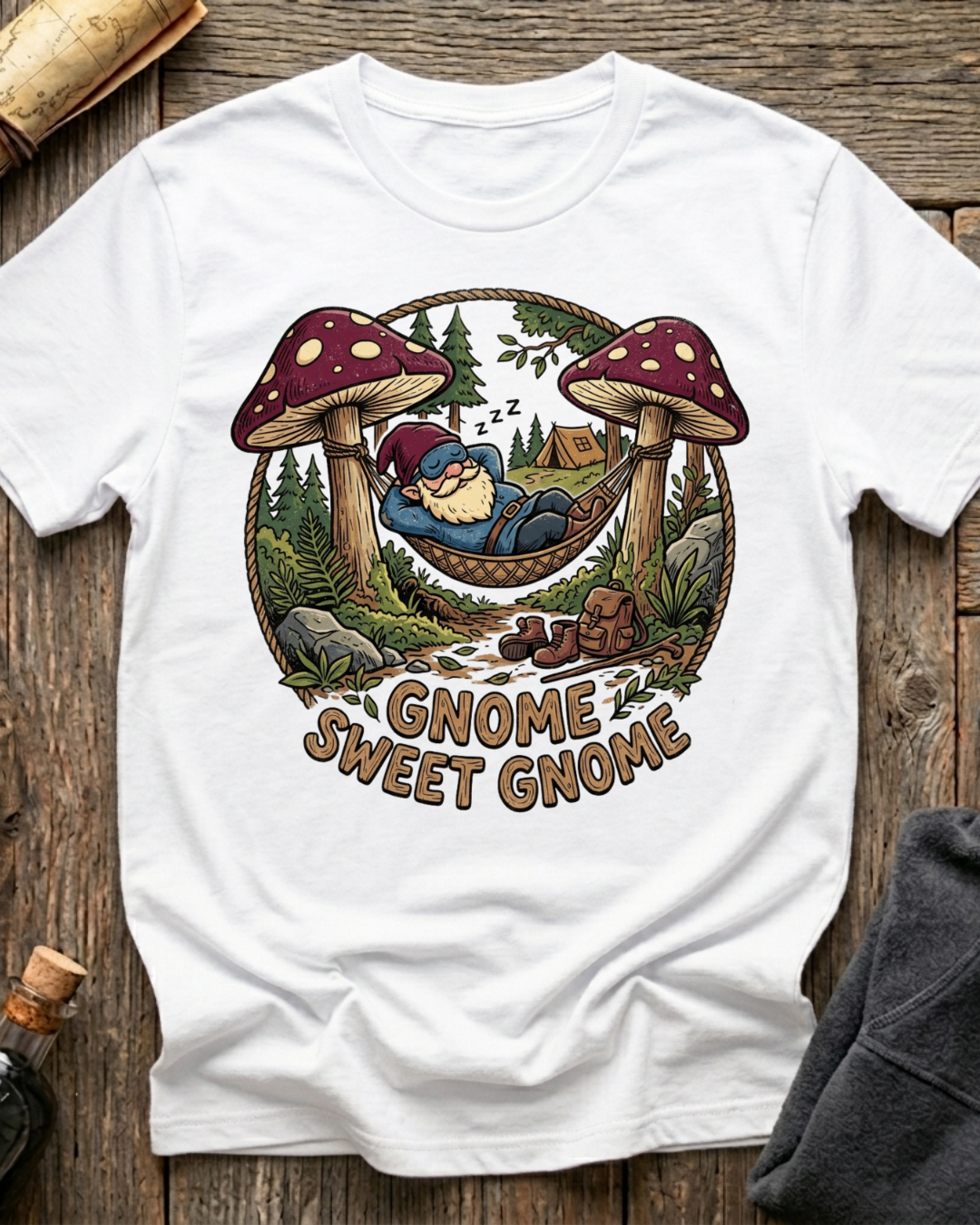 Lounging Gnome Sweet Gnome T-Shirt