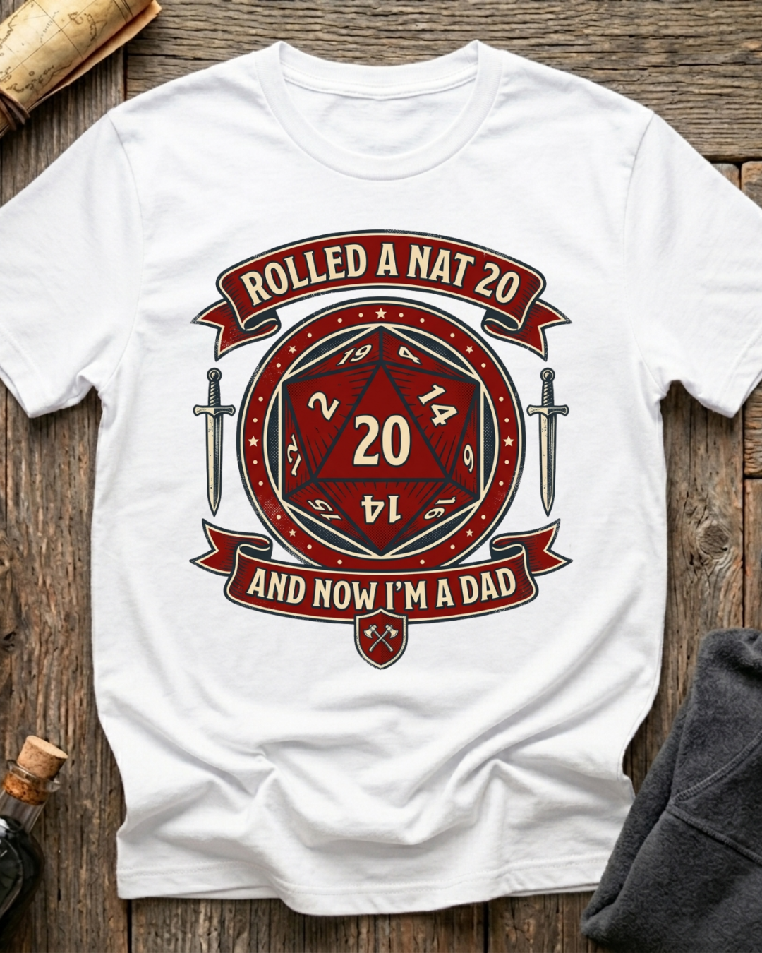 Rolled A Nat 20 And Now I'm A Dad T-Shirt