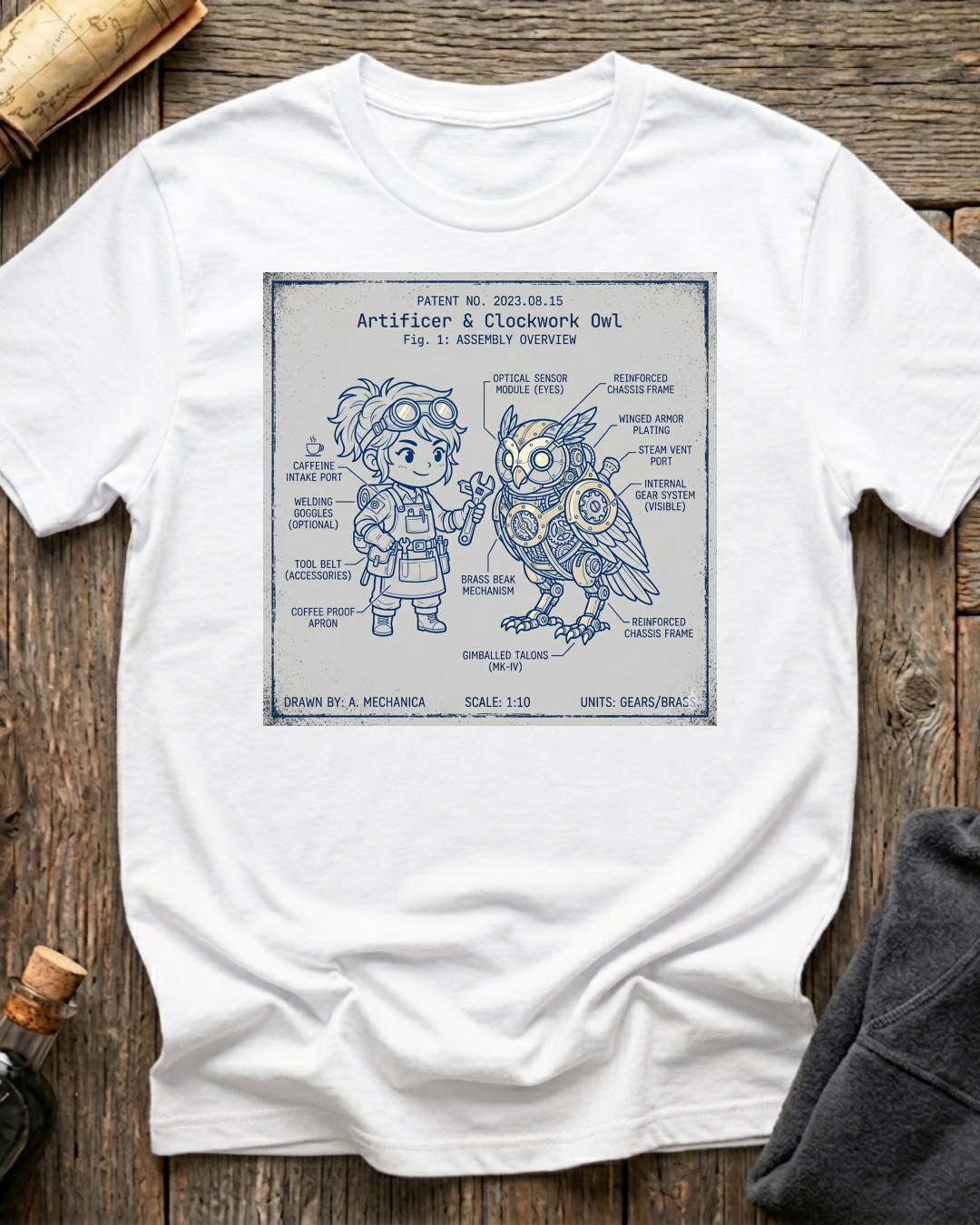 Artificer & Clockwork Owl T-Shirt