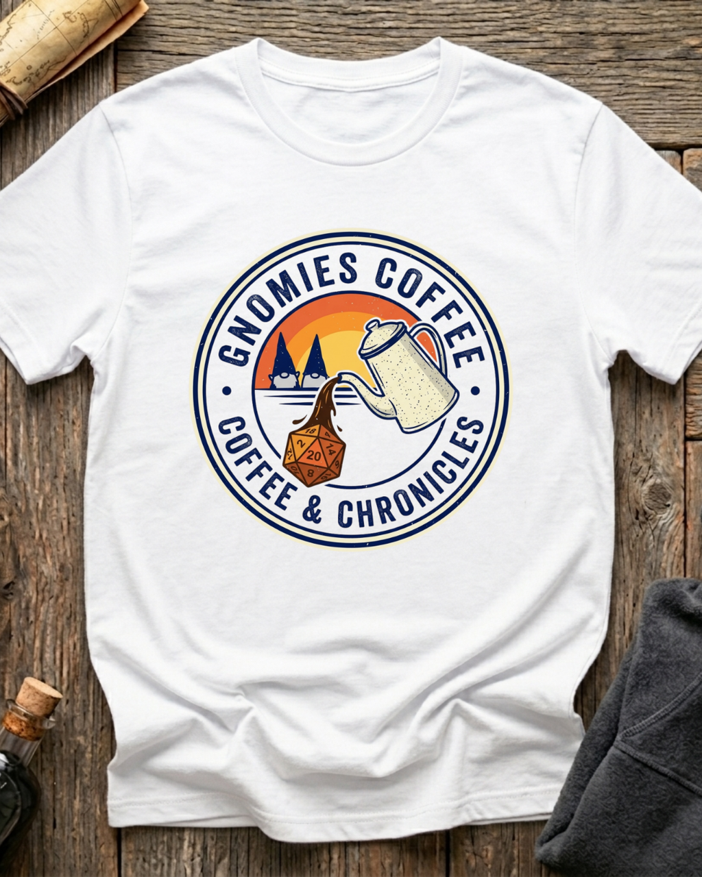 Gnomies Coffee & Chronicles T-Shirt