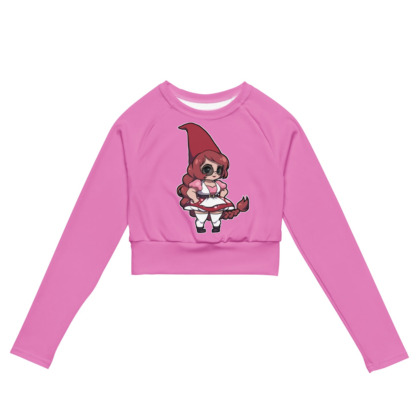 Fidgit the Gnomegirl Long-sleeve Crop Top