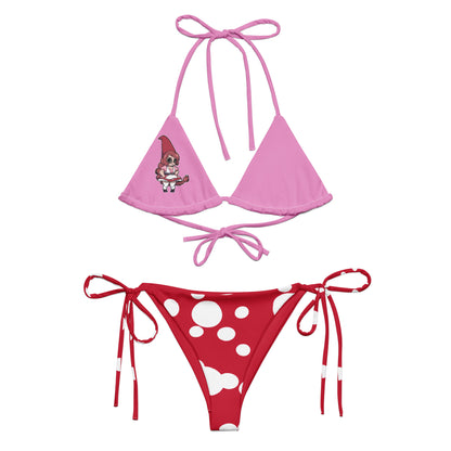 Fidgit the Gnomegirl Mushroom Bikini Set – Whimsical Swimwear