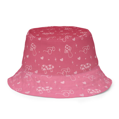 Mushroom Love Reversible Bucket Hat | GnomieShop