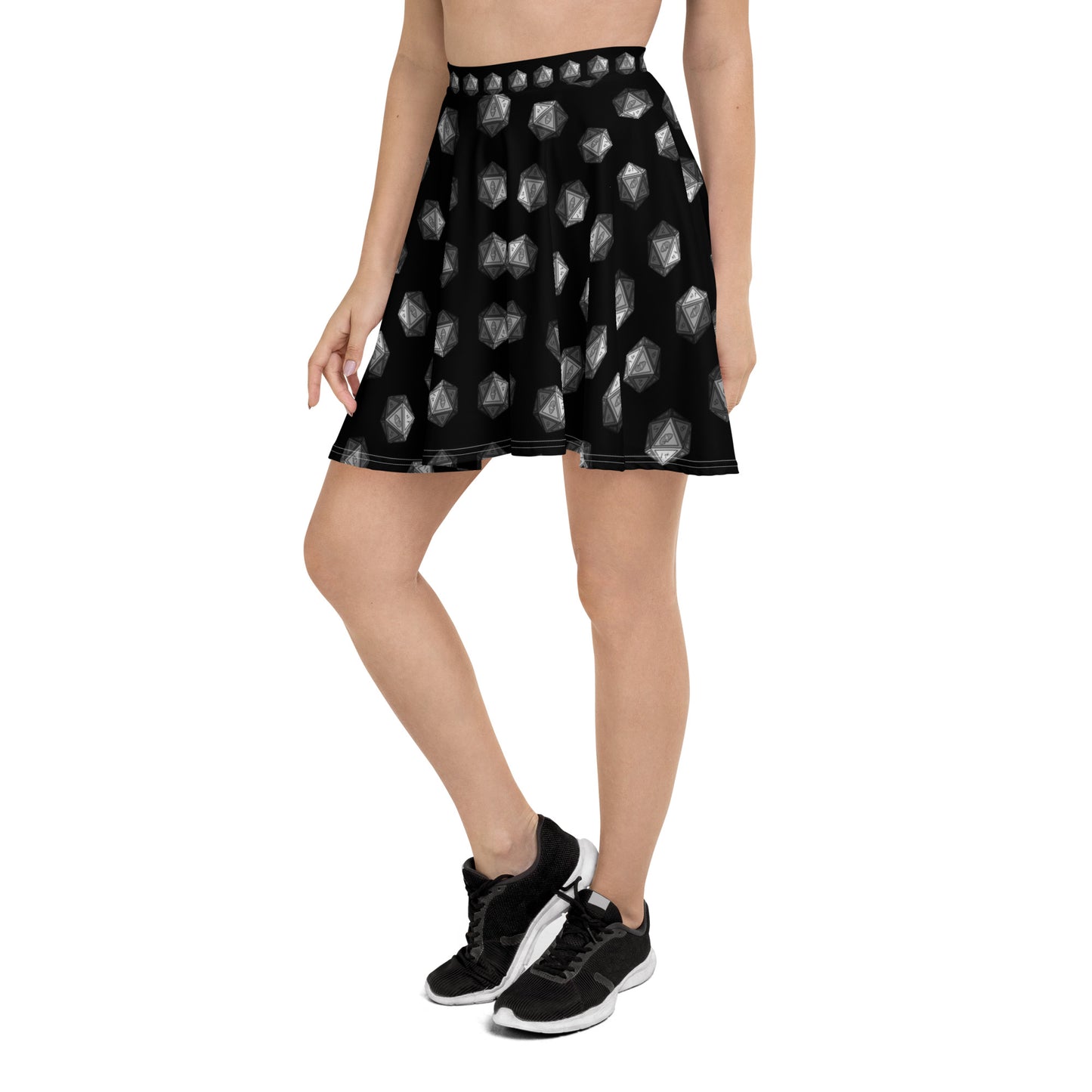 Black/Steel Gnomies D20 Skater Skirt