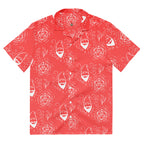 Red Random Encounter button-up shirt front view