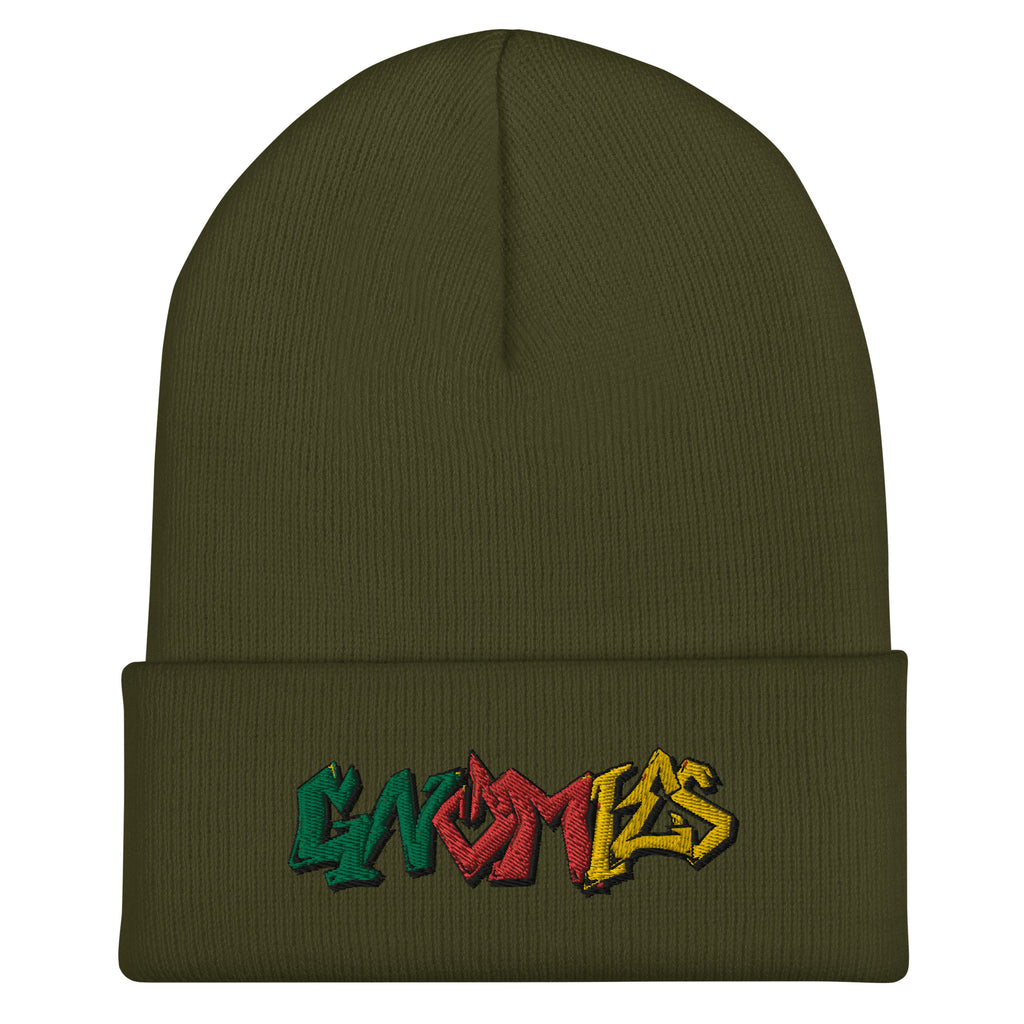 Gnomies Graffiti Embroidered Beanie