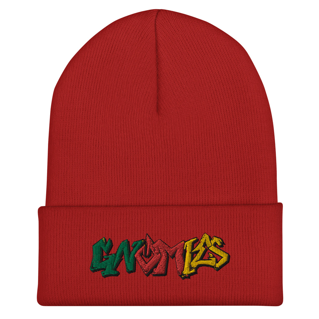 Gnomies Graffiti Embroidered Beanie
