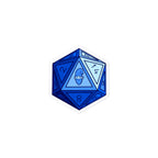 Cobalt Gnomie D20 Sticker