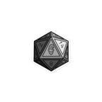 Steel Gnomie D20 Sticker