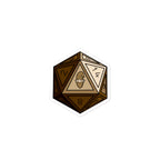 Bronze Gnomie D20 Sticker