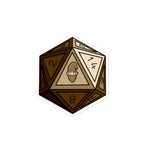 Bronze Gnomie D20 Sticker
