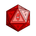 Ruby Gnomie D20 Sticker