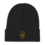 Golden Gnome Embroidered Beanie