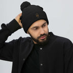 Golden Gnome Pom-Pom Beanie