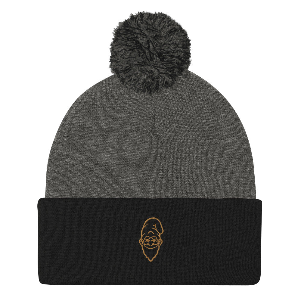 Golden Gnome Pom-Pom Beanie