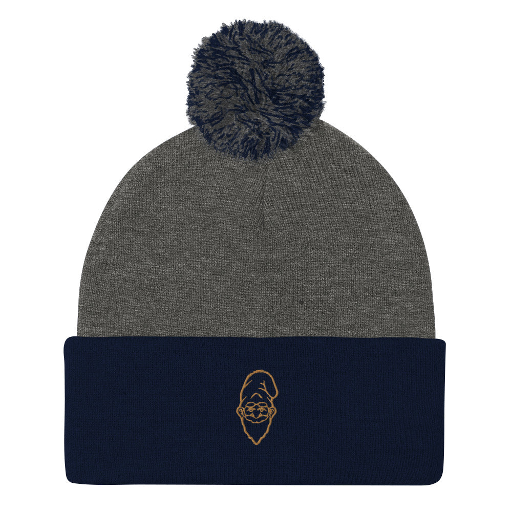 Golden Gnome Pom-Pom Beanie