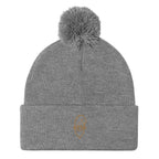 Golden Gnome Pom-Pom Beanie