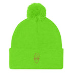 Golden Gnome Pom-Pom Beanie