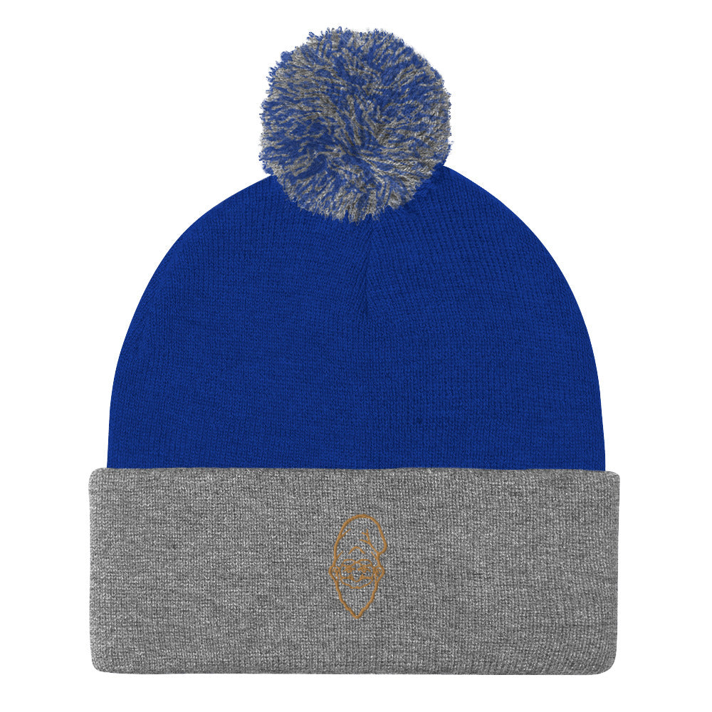Golden Gnome Pom-Pom Beanie